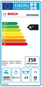 Consum energie Bosch SMS25AW05E