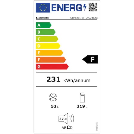 Eficienta energetica Liebherr CTPel 251