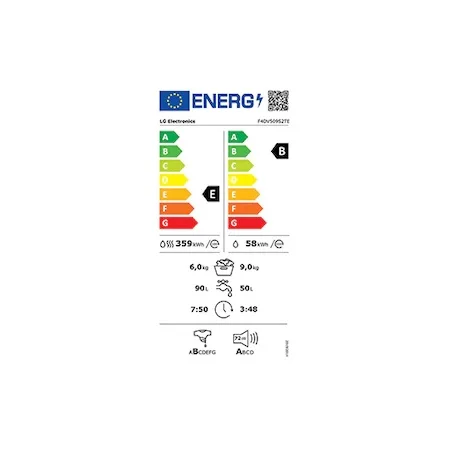 Eticheta energetica LG F4DV509S0E