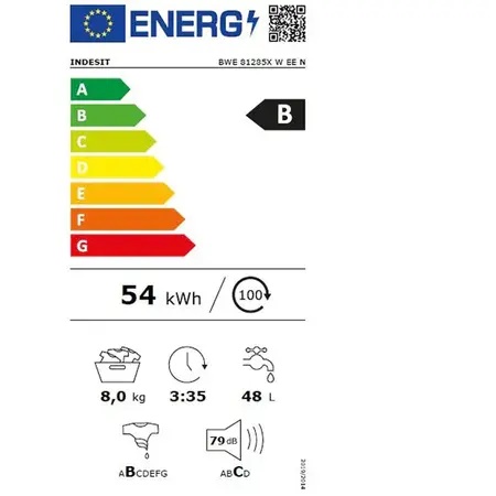 Etichete energetica Indesit BWE81285XWEEN