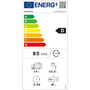 Eticheta energetica Samsung DW60A6092IB EO