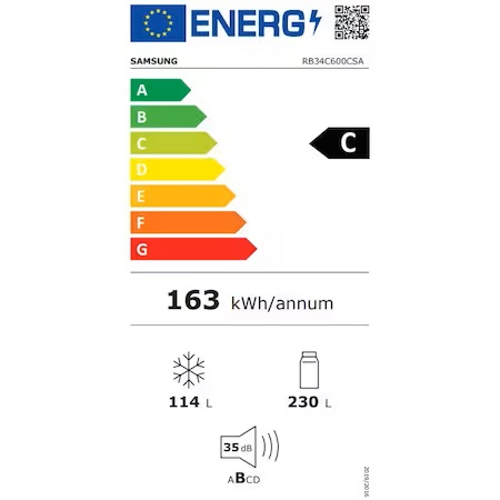 Eficienta energetica Samsung RB34C600CSA/EF