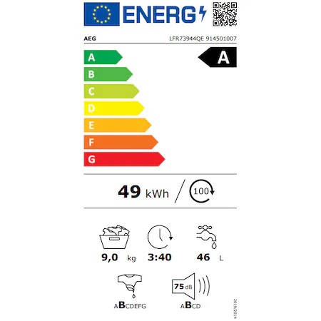 Eficienta energetica AEG LFR73944QE