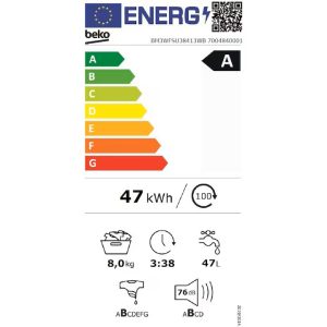 Eficienta energetica Beko BM3WFSU38413WB