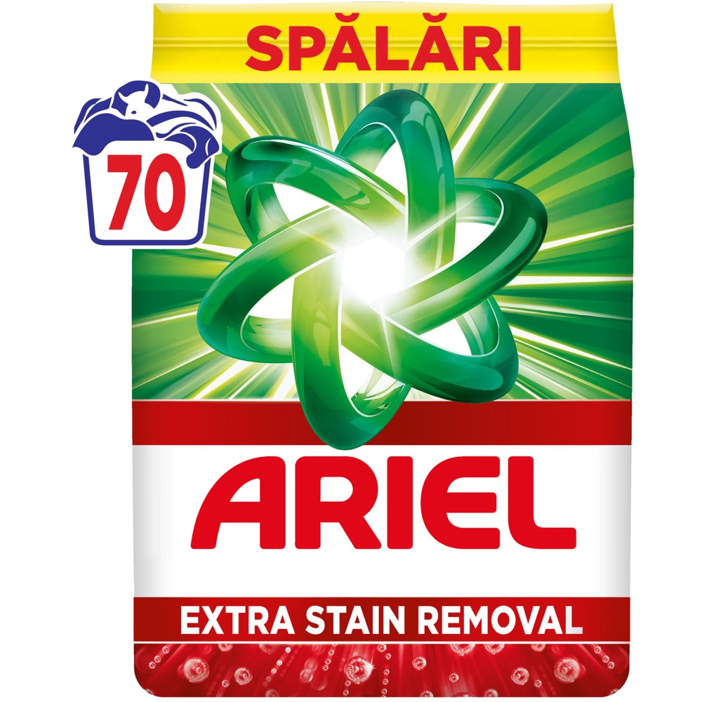 Ariel Extra Stain Removal — Pudră · 4,55 kg · 70 spălări