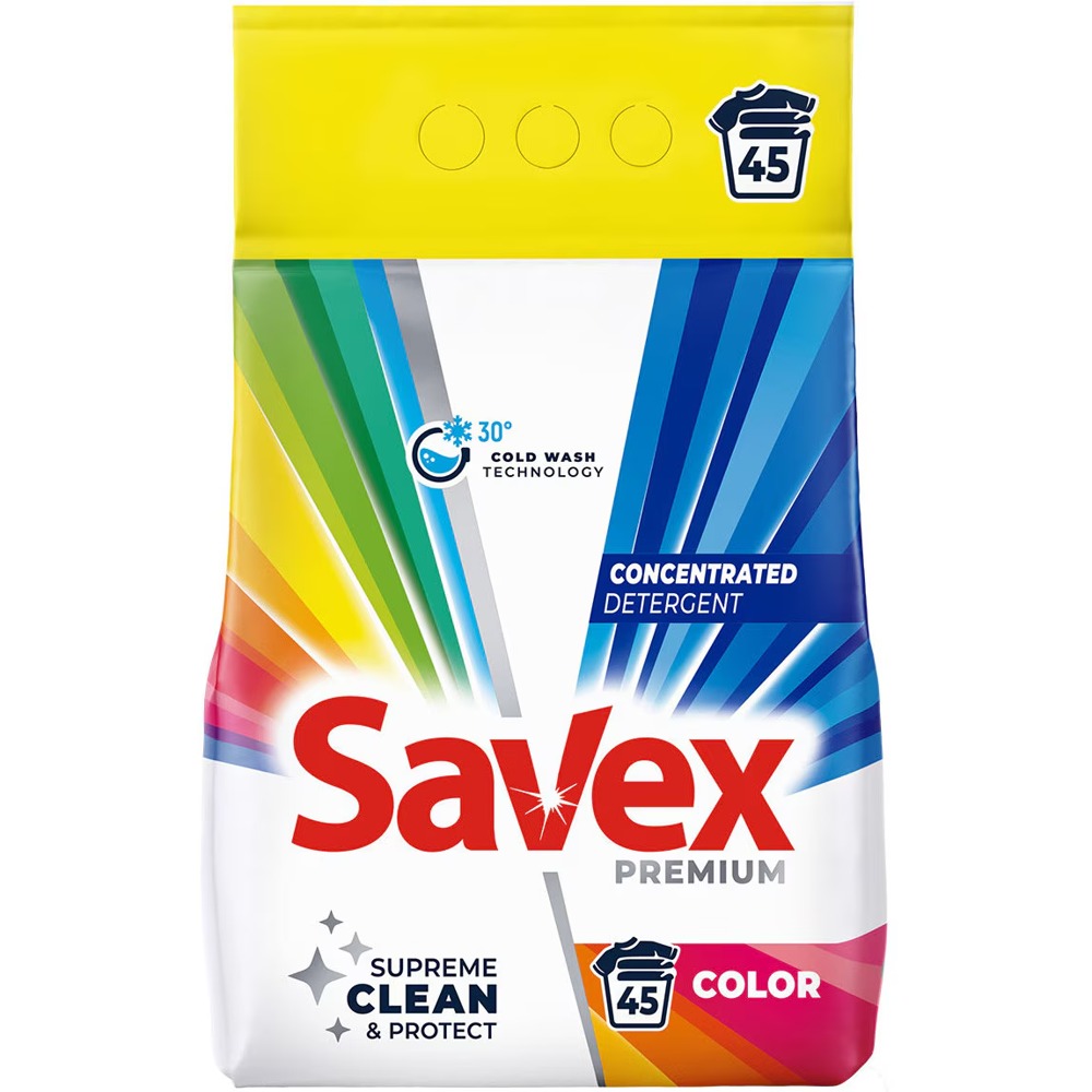 Savex Premium Color — Pudră · 3,6 kg · 45 spălări